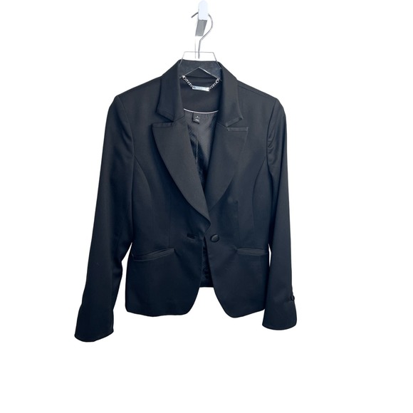 White House Black Market Black Tuxedo Jacket Size 6 - Picture 17 of 17